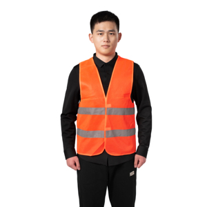 Gilet de sécurité réfléchissant personnalisable multi-poches à haute visibilité, vêtement de travail haute visibilité pour la conduite et l'entretien, avec maille respirante - Product Image 4