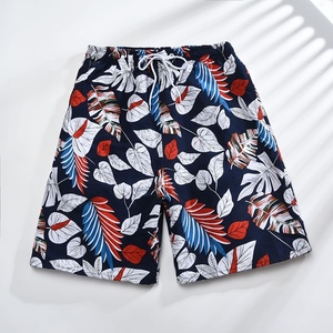 Wholesale Men's Mid Waist <b>Beach</b> <b>Shorts</b> Casual <b>Black</b> Paisley Print Board 100% Cotton Anti-Wrinkle Plain Dyed Techniques - Product Image 5