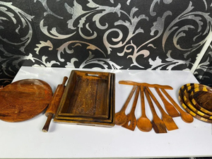 Cuillère en bois pour la cuisine, en bois massif, résistante à la chaleur, pour remuer, mélanger, servir les aliments, de qualité supérieure, durable, pour un usage quotidien - Product Image 3