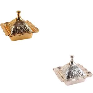 Ensemble de 5 pièces de plats à fruits et à collations en alliage, style simplicité moderne, avec couvercle, pour décoration de table de fête, pour l'exportation - Product Image 4