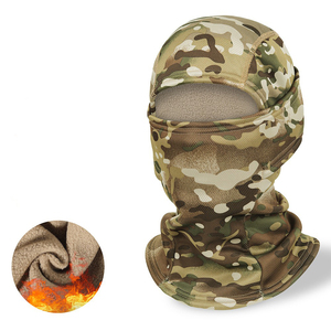 Cagoule tactique d'hiver personnalisée camouflage, masque facial intégral avec doublure polaire thermique, couvre-chef pour ski et snowboard, équipement d'extérieur, capuche - Product Image 5