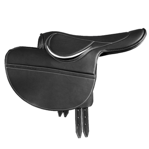 Silla de montar de carreras de cuero ligera y duradera para entrenamiento y uso en pista, tipo Half Tree, estilo inglés. - Product Image 2
