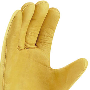 Gants en cuir pour travaux de jardinage, nous proposons une bonne qualité de cuir de vache, personnalisation de la couleur, personnalisation de la taille, personnalisation du logo. - Product Image 3