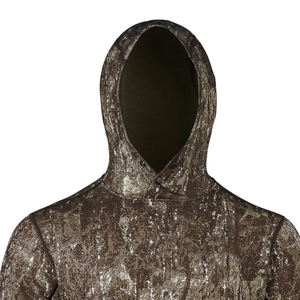 เสื้อฮู้ดดี้ลายพรางสไตล์วินเทจฝรั่งเศสสำหรับผู้ชาย ปักลายต้นไม้แบบ Real Tree - Product Image 4