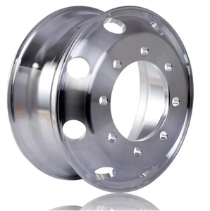 US Stock <b>Truck</b> Wheels 19.5 x 7.5 Forged Aluminum Rims Both-Side Mirror Polished - Product Image 1