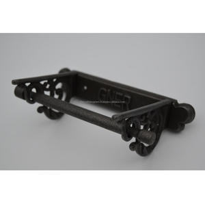 Portarrollos de Papel Higiénico de Hierro Hecho a Mano de Primera Calidad, Montado en la Pared, que Exhibe una Artesanía Metálica Artística - Product Image 3