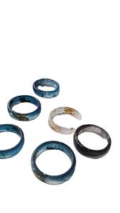 FLORES Joyería Resina Acrílico Pulsera Brazalete Exagerado Deslumbrante Multicolor Ancho Irregular Cuadrado Acrílico Pulseras Mujeres - Product Image 6