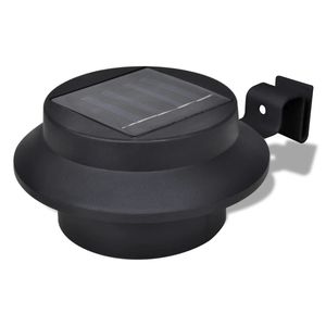 Juego de 6 Lámparas Solares de Jardín de Plástico Resistente de Color Negro, Colección de 6 Lámparas Solares - Product Image 3