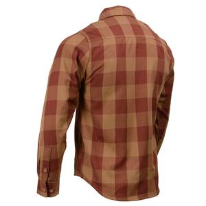 Chemise en flanelle à carreaux orange et moutarde de style rustique pour homme, finition de qualité supérieure, manches longues, chemise à boutons décontractée à carreaux - Product Image 4