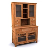 Eetkamer Meubelset Bevat Moderne Keukenkasten Houten Buffet Minimalistische Kast Teak Hout Showcase