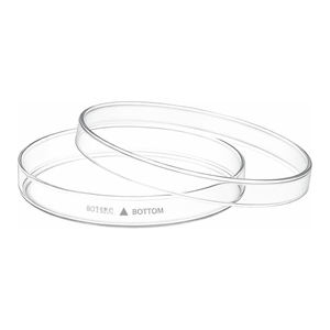 Couvre-plateaux en verre Pyrex 90 mm à bord festonné stérilisables pour usage en laboratoire - Product Image 2