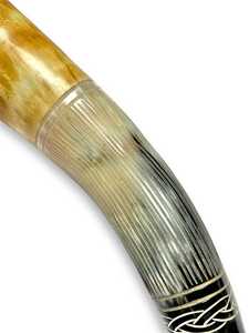 Corne de buffle naturelle, corne de souffleur viking, corne de guerre médiévale fabriquée à la main - Product Image 6