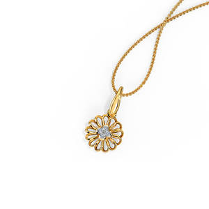 Colgante de Diamante Redondo Cultivado en Laboratorio con Certificación IGI en Oro, Oro Rosa, Oro Blanco o Plata, Color D-E-F, Claridad VVS-VS, con Cadena - Product Image 3