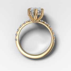 OEM Custom 2 CT F VS Marquise Lab Grown Diamond Halo <b>Ring</b> 10K 14K 18K Solid Gold 925 <b>Silver</b> Pave Engagement <b>Ring</b> Wholesale Price - Product Image 4