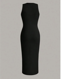 Robe Courte Moulante Sans Manches à Paillettes Col Carré pour Soirée et Club, Robe de Cocktail Scintillante Couleur Unie pour Femme Adulte – Vente en Gros - Product Image 2