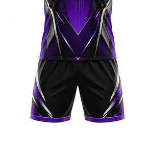 Ensemble d'uniformes de football personnalisés pour équipes – Maillot et short sublimés de qualité supérieure avec noms, numéros et marque de club personnalisés - Product Image 5
