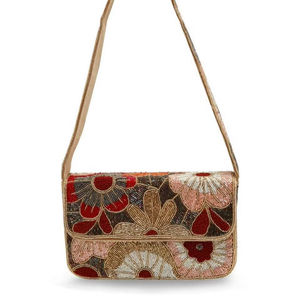 Sac à main décontracté de luxe fait main en Inde, assortiment de perles de verre multicolores, sac artisanal durable, sacs fourre-tout promotionnels - Product Image 5