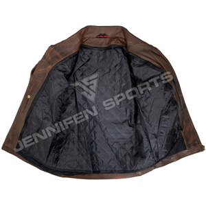 Custom Men's Vintage <b>Brown</b> Distressed Cowhide Bomber <b>Jacket</b> Heavy Cowhide <b>Leather</b> Bomber <b>Jacket</b> for Streetwear Motorcycle <b>Jacket</b> - Product Image 6