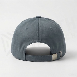 Casquette de baseball unisexe à 6 panneaux, couleur unie, en sergé de coton ajusté, chapeau décontracté pour adultes 58-60CM, à porter en toutes saisons - Product Image 2