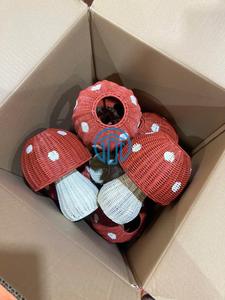OEM Handmade Natural Rattan Mushroom Night <b>Light</b> for Kids Wicker <b>Nursery</b> Table Lamp Children's Bedroom Decor Vietnam Manufacture - Product Image 4