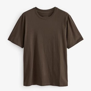 เสื้อยืดคอกลมโออีเอ็มสีเข้มแบบยูนิเซ็กซ์ ผ้าเจอร์ซีย์ 100% คอตตอน ทรงลำลอง แขนสั้น ใส่สบายสำหรับฤดูร้อน - Product Image 5