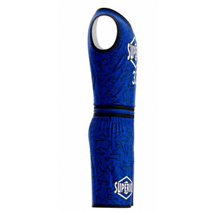 Uniforme de basketball haute performance avec couleurs d'équipe personnalisées, coutures renforcées et tissu anti-humidité - Product Image 3