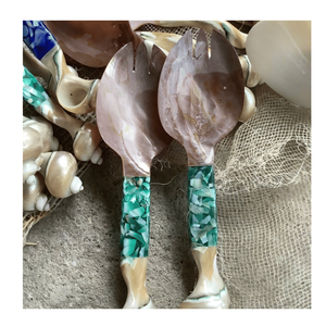 Natural Mother of Pearl Spoon | Elegant Handmade Seashell Utensil for Premium Tableware & Dining - Product Image 5