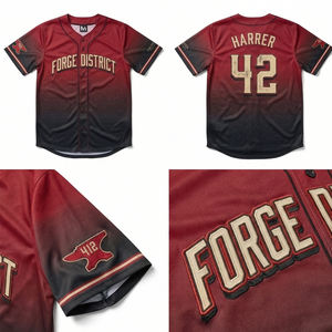 Maillot de baseball moderne pour le sport, vêtement de sport respirant, imprimé par transfert thermique, uniforme d'équipe athlétique MALUZA INDUSTRIES - Product Image 6