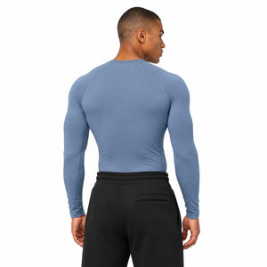 Camiseta de Compresión de Manga Larga Personalizada para Hombre, Spandex/Poliéster, para Gimnasio, Entrenamiento, Deportes, Capa Base, Marca Privada OEM - Product Image 2