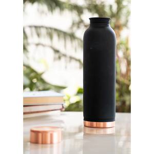 Bouteille d'eau en cuivre de qualité supérieure, étanche, pour le bureau, les voyages et les cadeaux, bouteille d'eau en cuivre artisanale, style rustique - Product Image 6