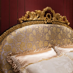 Juego de Dormitorio de Lujo Estilo Palacio Francés, Tallado a Mano en Madera de Caoba Sólida, Tamaño King, Personalizable para Hotel y Villa - Product Image 5