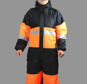Overol de Invierno de Alta Visibilidad con Aislamiento, Reflectante, con Capucha, Impermeable, Acolchado, para Trabajo, Venta al Por Mayor - Product Image 4