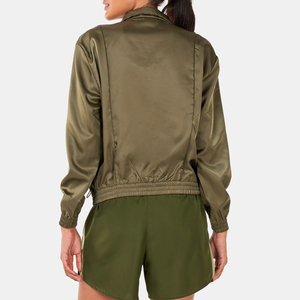 Chaqueta bomber para mujer, 100% tela transpirable, para invierno y otoño, para uso en exteriores, en venta en línea. - Product Image 3