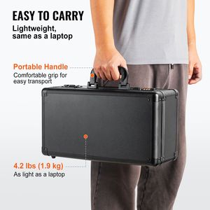 Scatola porta carte sportive graduate PSA da 108 scomparti con serratura codificata, divisori in schiuma, 4 slot e borse speciali - Product Image 6