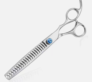 Tijeras de Entresacar Profesionales de 6 Pulgadas, Hoja de Acero Inoxidable, Punta Afilada, Suministros para Salón de Belleza, Grado A+, Para Diestros - Product Image 1