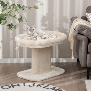 Albero per Gatti Moderno con Ampia Piattaforma Imbottita e Tiragraffi in Sisal - Product Image 2