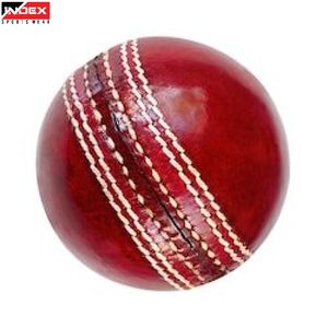 Pelota de cuero de primera calidad para partidos de cricket, lista para jugar, con costuras resistentes cosidas a mano, para uso profesional en cricket. - Product Image 1