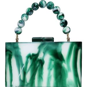 Bolso de Mano de Resina de Lujo para Damas, Bolso de Noche con Cristales Hechos a Mano, Accesorio de Moda, RR ENTERPRISES Modelo RR202514633 - Product Image 3