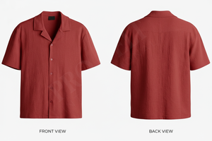 Chemise décontractée à manches courtes boutonnée, style personnalisé, respirante, couleur unie, légère, pour l'été – Prix de gros abordable - Product Image 6