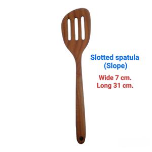 Spatules à fentes, passoires, égouttoirs en bois de teck, durables, écologiques, réutilisables, résistantes à la chaleur, légères, sans danger pour les aliments, pour la cuisine - Product Image 5