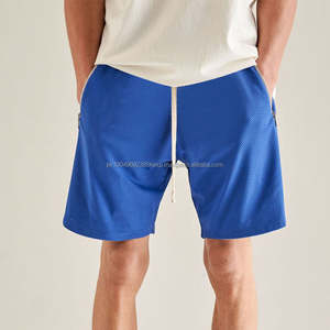 Short en maille avec poches zippées de haute qualité pour hommes Short de sport de gymnastique d'été Short en maille vierge respirant pour hommes - Product Image 6