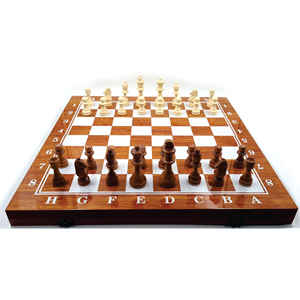 Jeu d'échecs artisanal en bois massif/érable avec pièces Staunton lestées de qualité supérieure - Jeu d'échecs décoratif de luxe pour bureau - Product Image 5
