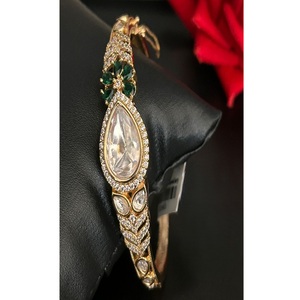 <b>Charming</b> Premium Quality Trendy Brass Gold Plated Single Openable <b>Bangles</b> for Women & Girls for Wedding Collection - Product Image 2