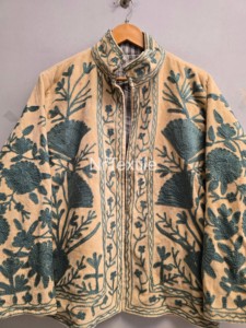 Chaqueta de punto floral de algodón para mujer, cuello mandarín, manga larga, otoño, longitud regular, alta calidad, punto abierto - Product Image 5