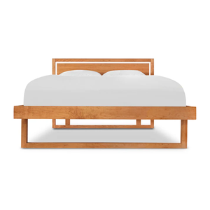 Wholesale Modern Floating <b>Platform</b> <b>Bed</b> | Solid Wood U-Shaped Sled Base <b>Bed</b> <b>Frame</b> - Product Image 3