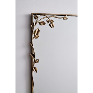 Miroir encadré en bois style shabby chic avec un design à dessus drapé, à fixer au mur, décoratif - Product Image 4