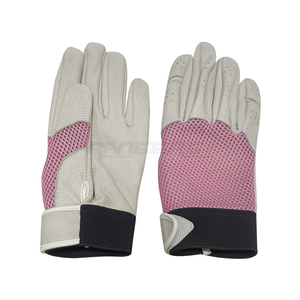 Guantes de Equitación para Niños al por Mayor, Guantes de Montar a Caballo de Malla Transpirable Rosa y Blanco para Niños, Equipo de Equitación Ligero para Verano - Product Image 1