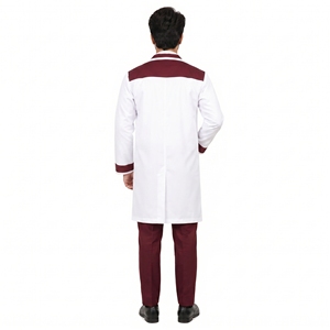 Blouse de laboratoire pour hommes et femmes, vêtements de travail professionnels pour laboratoire, tissu durable, coupe confortable, manches longues, pour la recherche médicale - Product Image 2