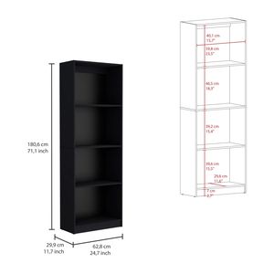 Durant 3-Piece Matt Gray and <b>White</b> Home <b>Bookcase</b> Set 67\" Wide with 13 Shelves for Living Room - Product Image 4