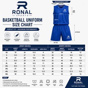 Ensemble de maillot de basket-ball RONAL bleu, débardeur sans manches avec short à taille élastique, vêtements de sport respirants pour adultes, personnalisable - Product Image 6